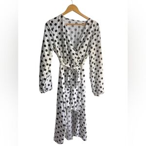 Shein Polkadot Longsleeve Dress Size Small
